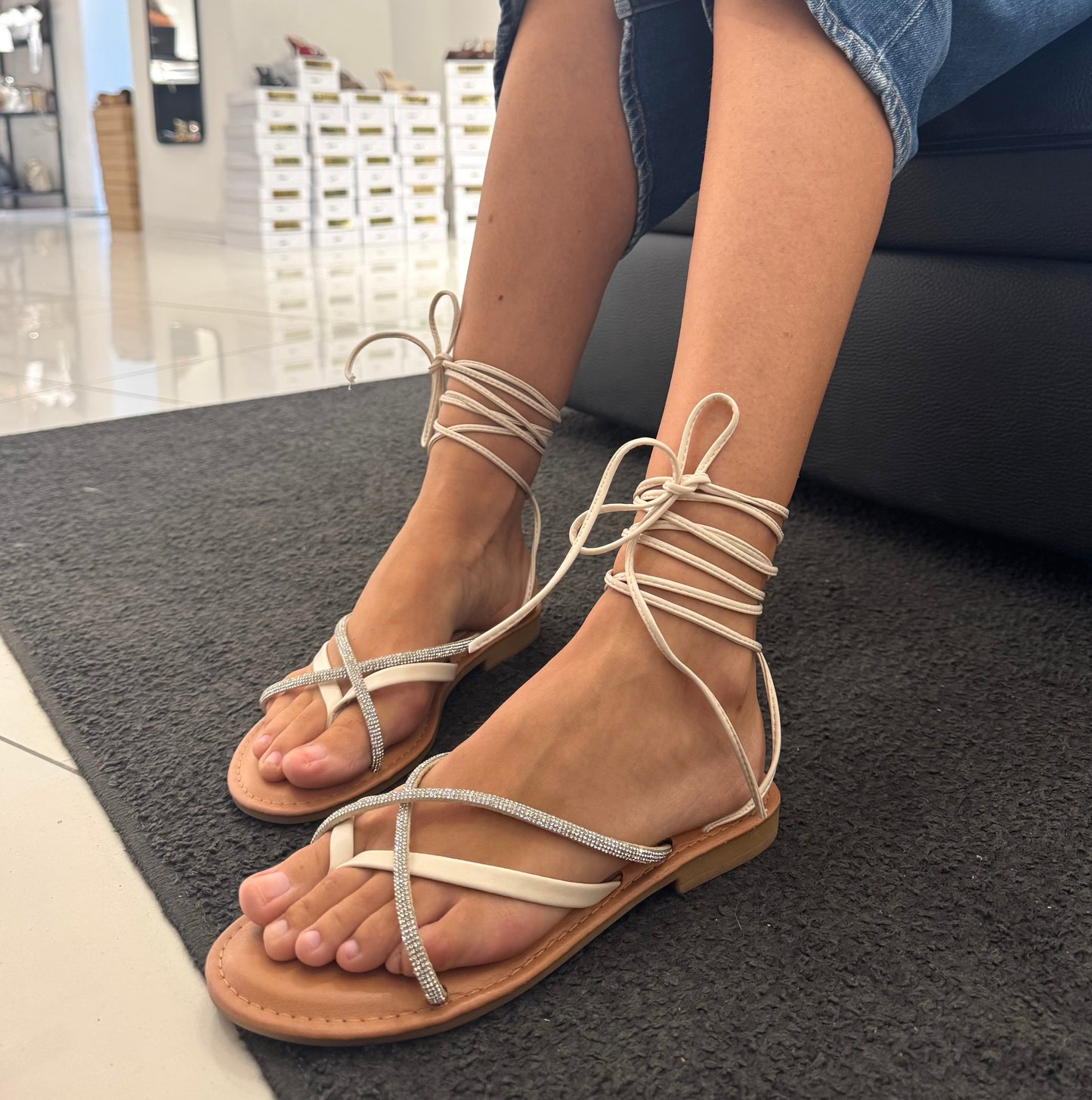 Sandali Poseidonia Beige