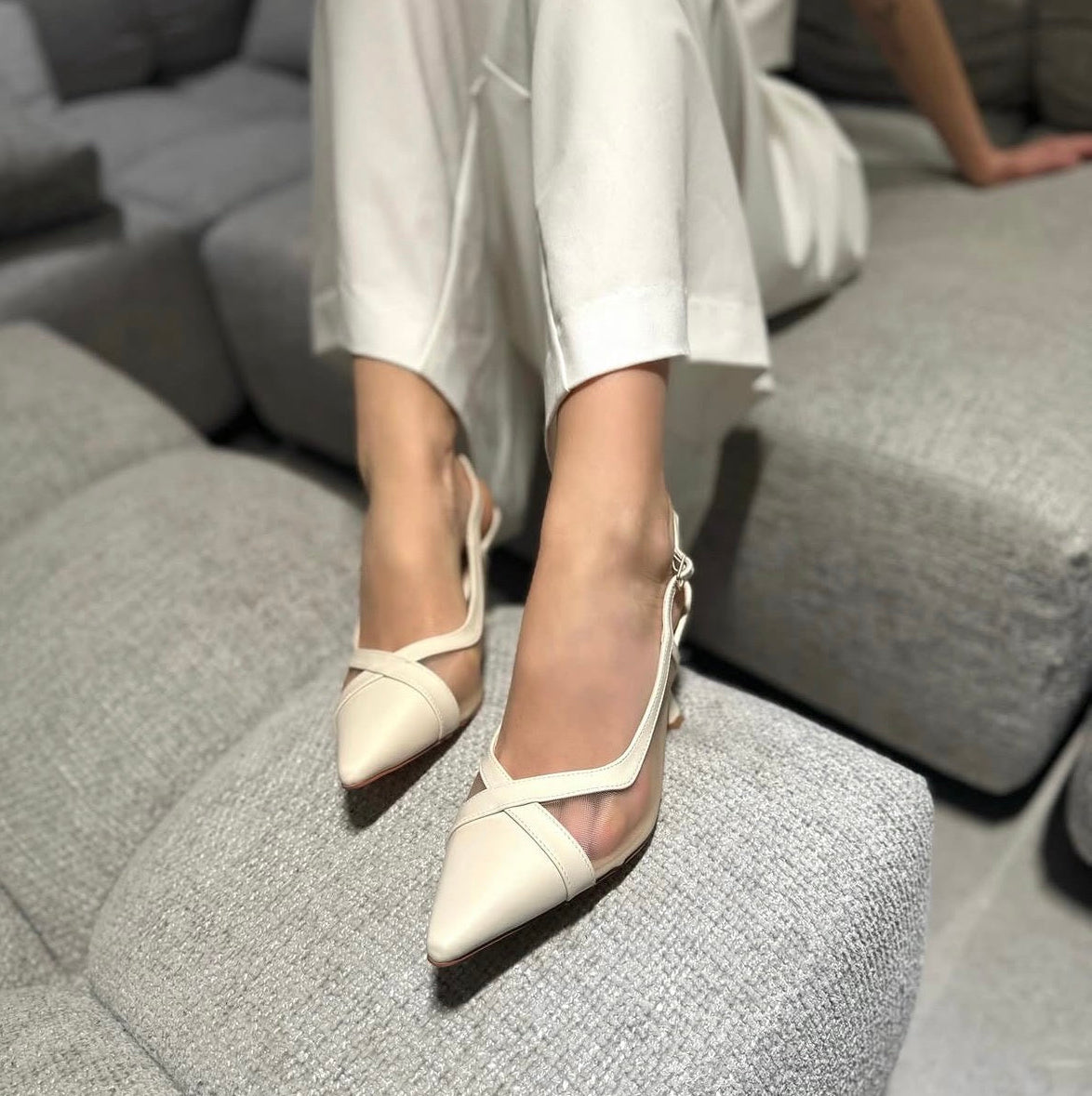 Slingback Zaira Beige