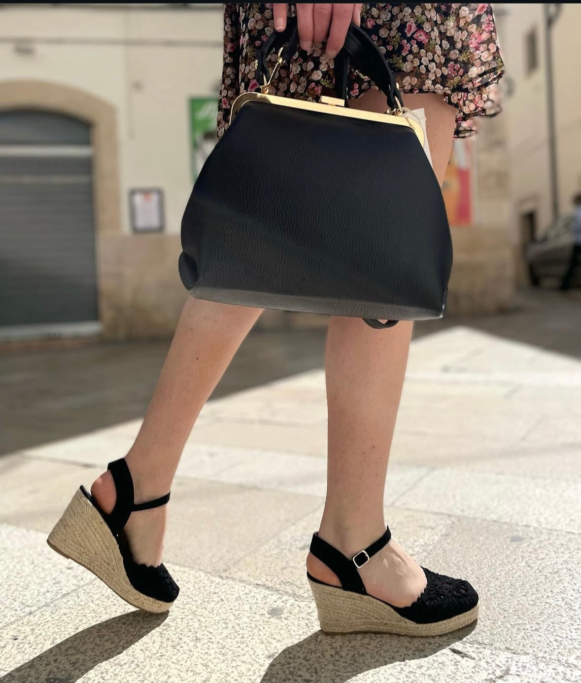 Espadrillas Black tacco 7,5cm