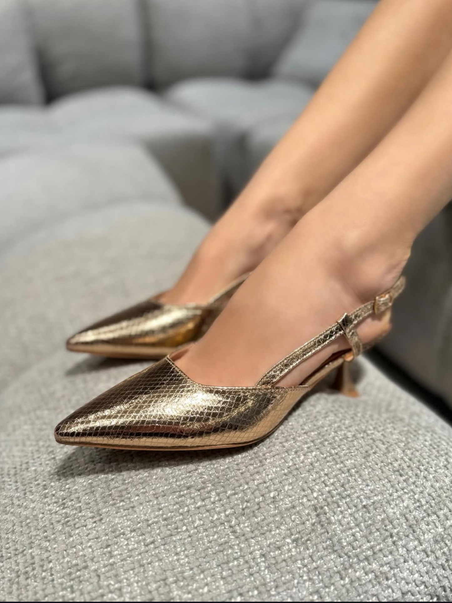 Slingback Anita Champagne