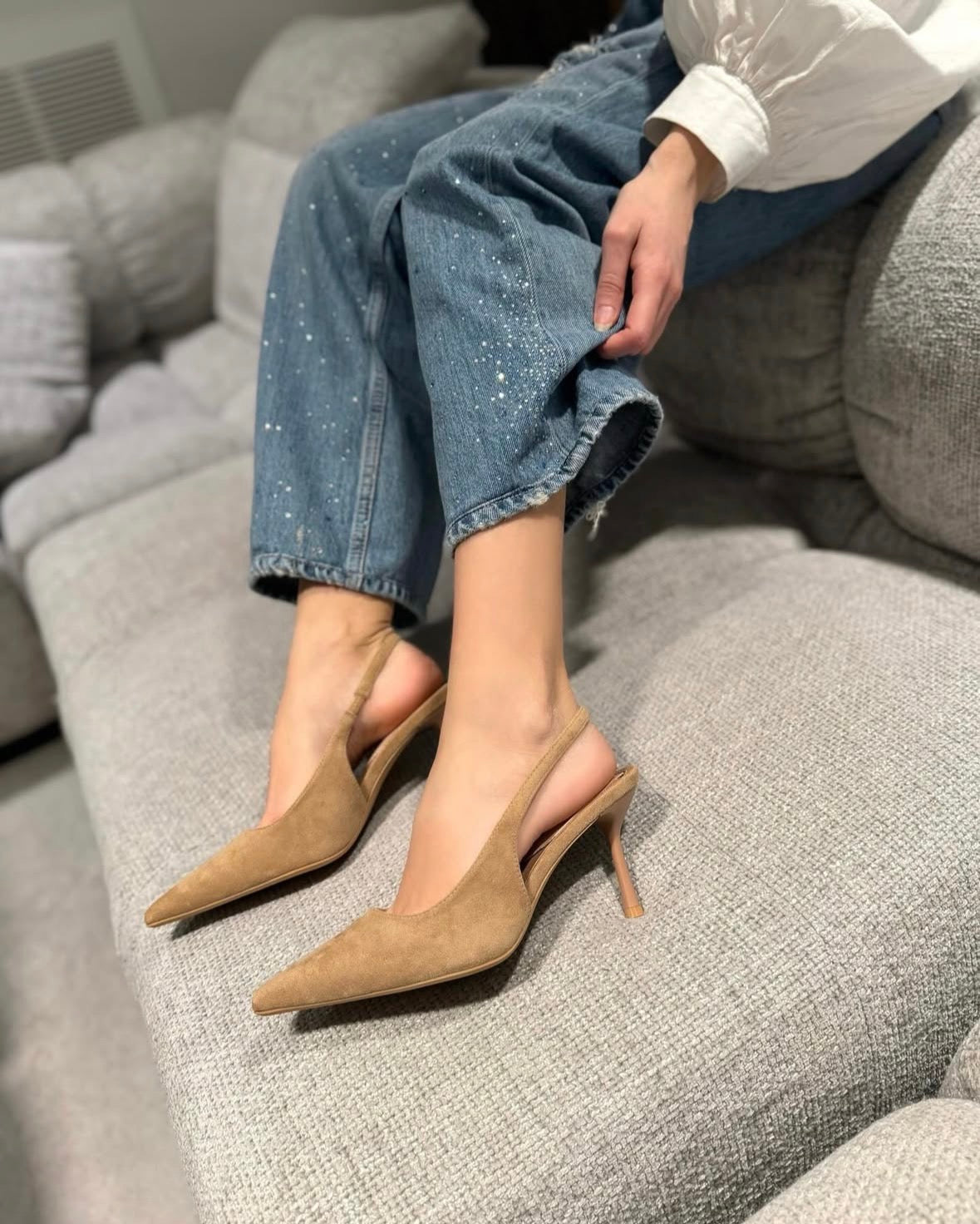 Slingback Paola Beige