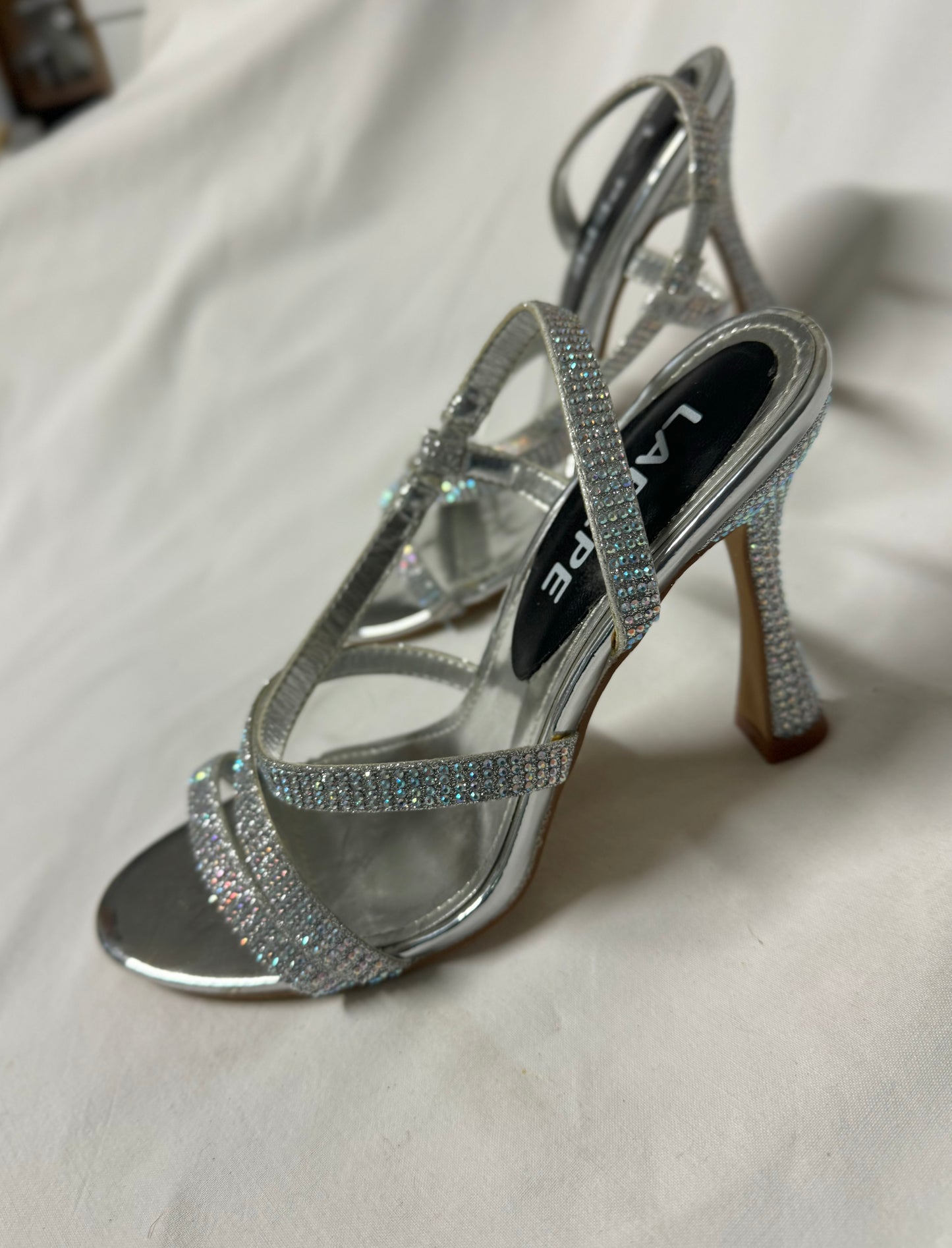 Sandali con Strass Silver