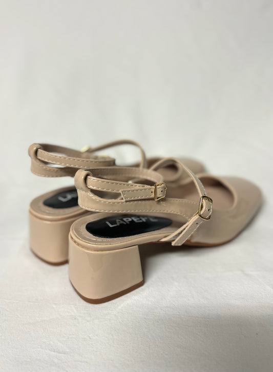 Mary Jane Vernice nude tacco 5cm