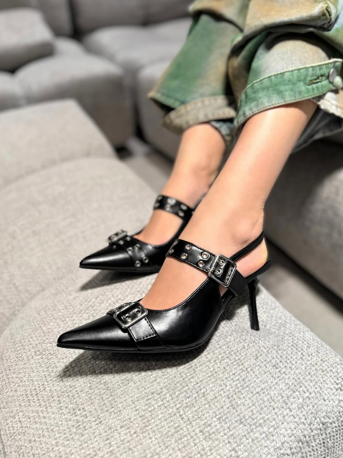 Slingback Alicia Black