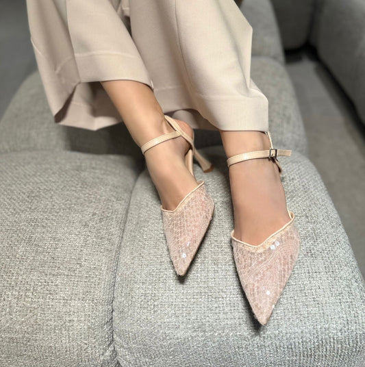 Slingback Viviana Beige
