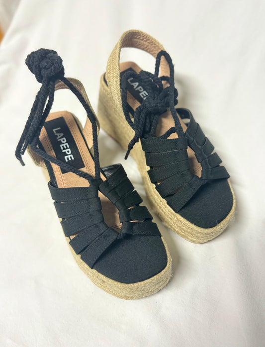 Espadrillas Nera con Lacci