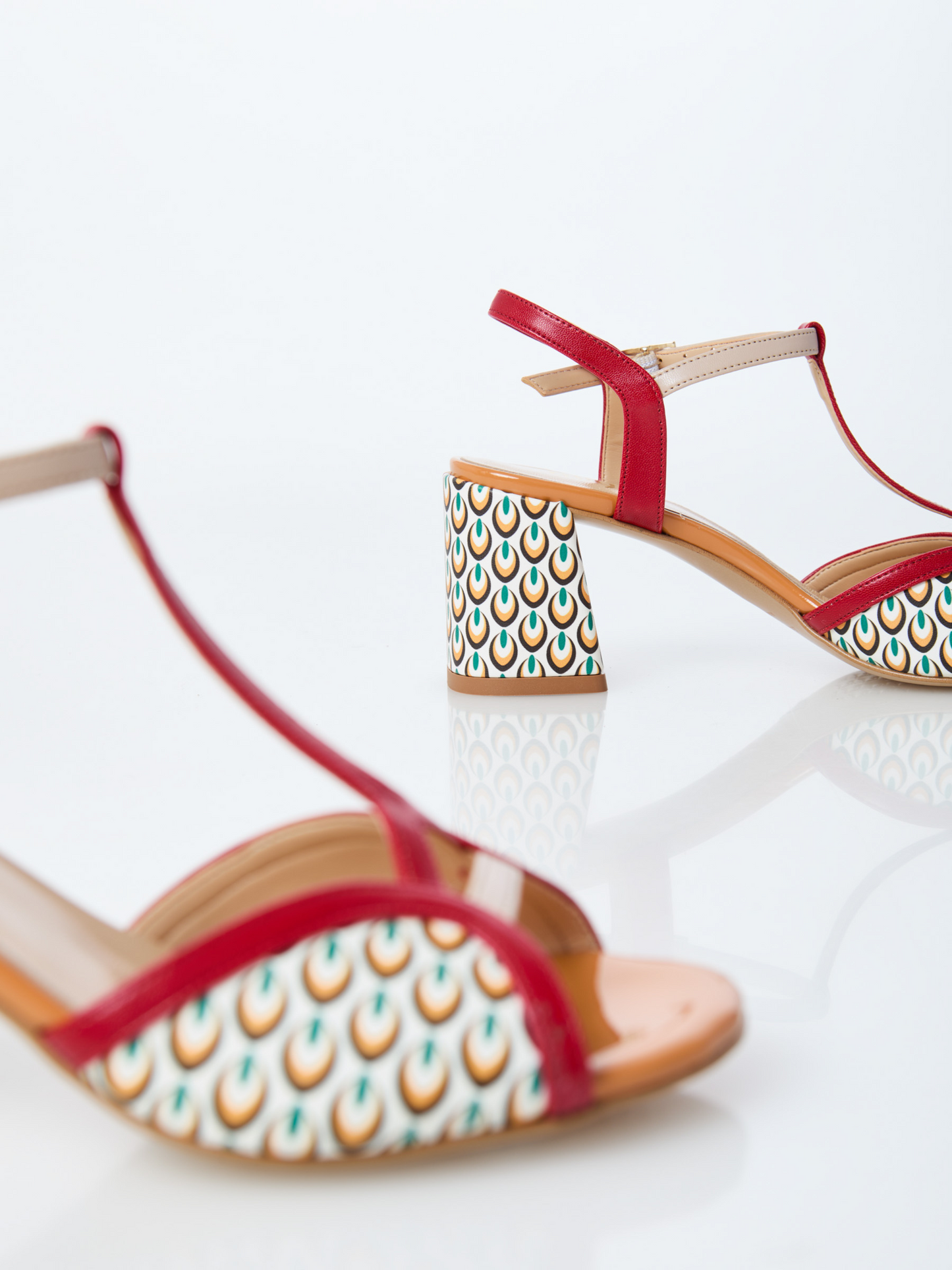 Sandali Shanti Ovyè Burro-Rosso-Nude