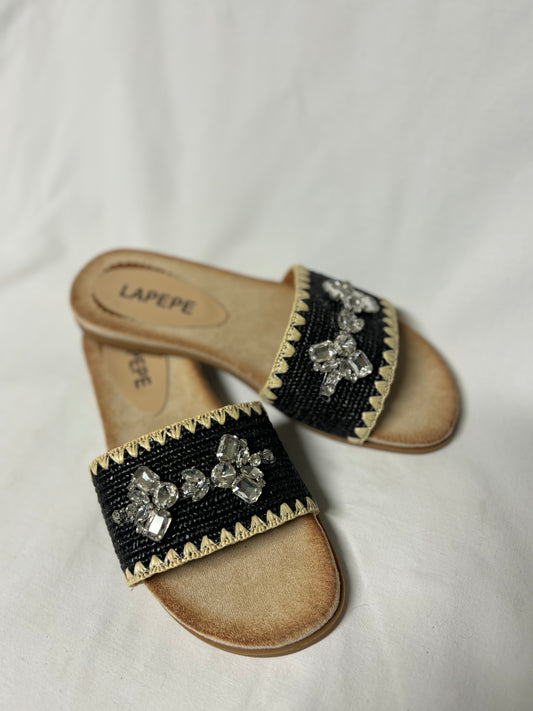 Ciabatta con Fibbia Nero