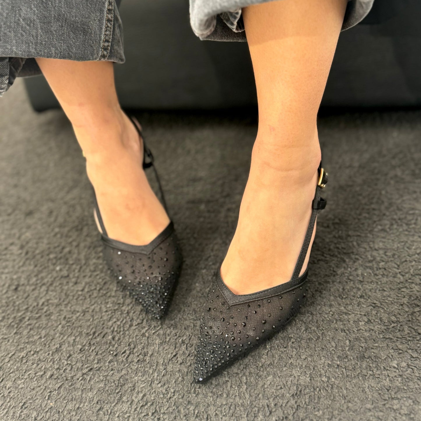 Slingback Elena Black