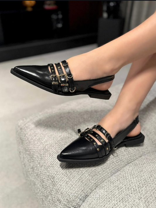 Ballerina Ovyè Nappa Nero