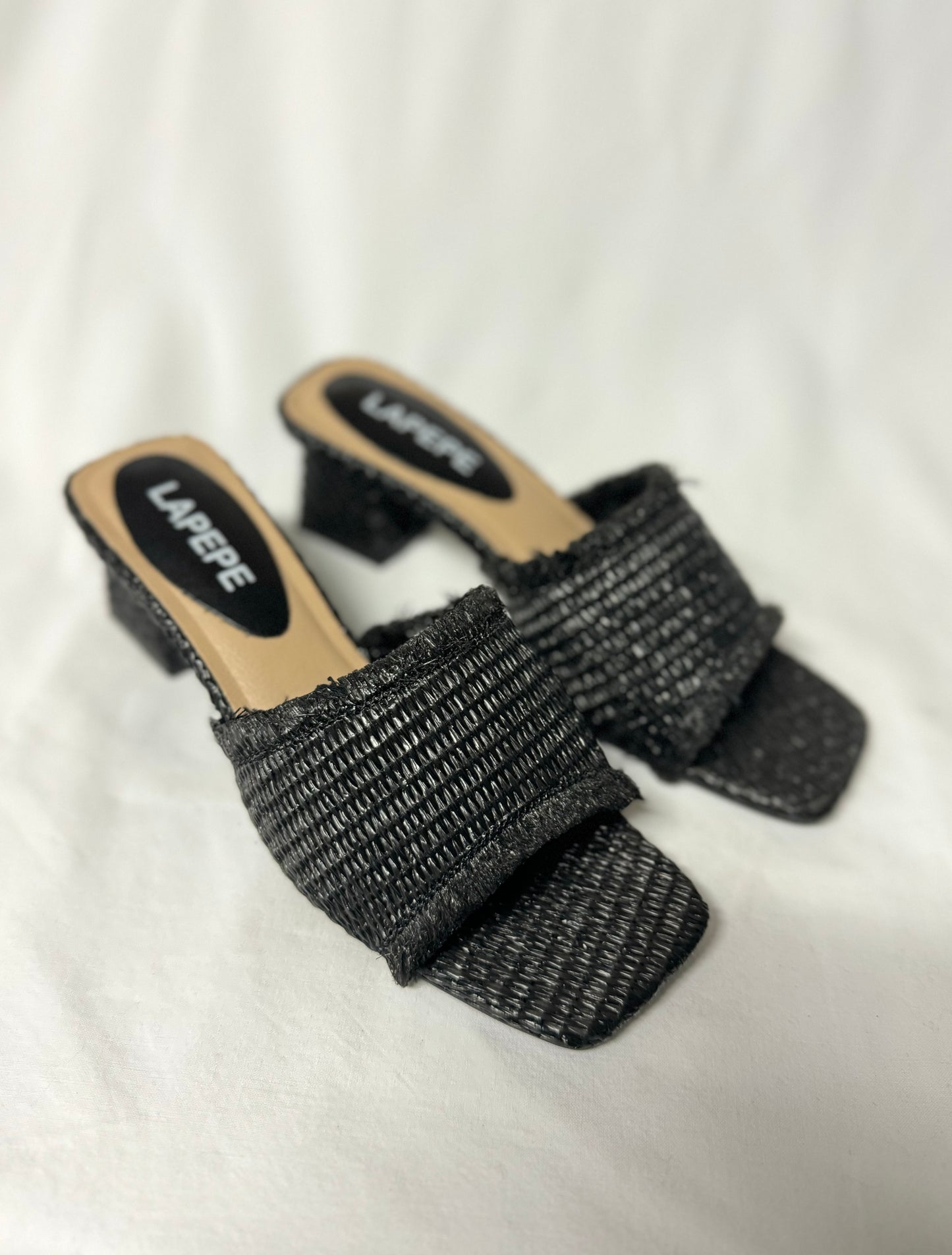 Sandali Paglia Nero