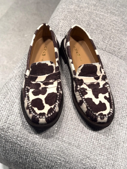 Mocassino Anami Cow Print