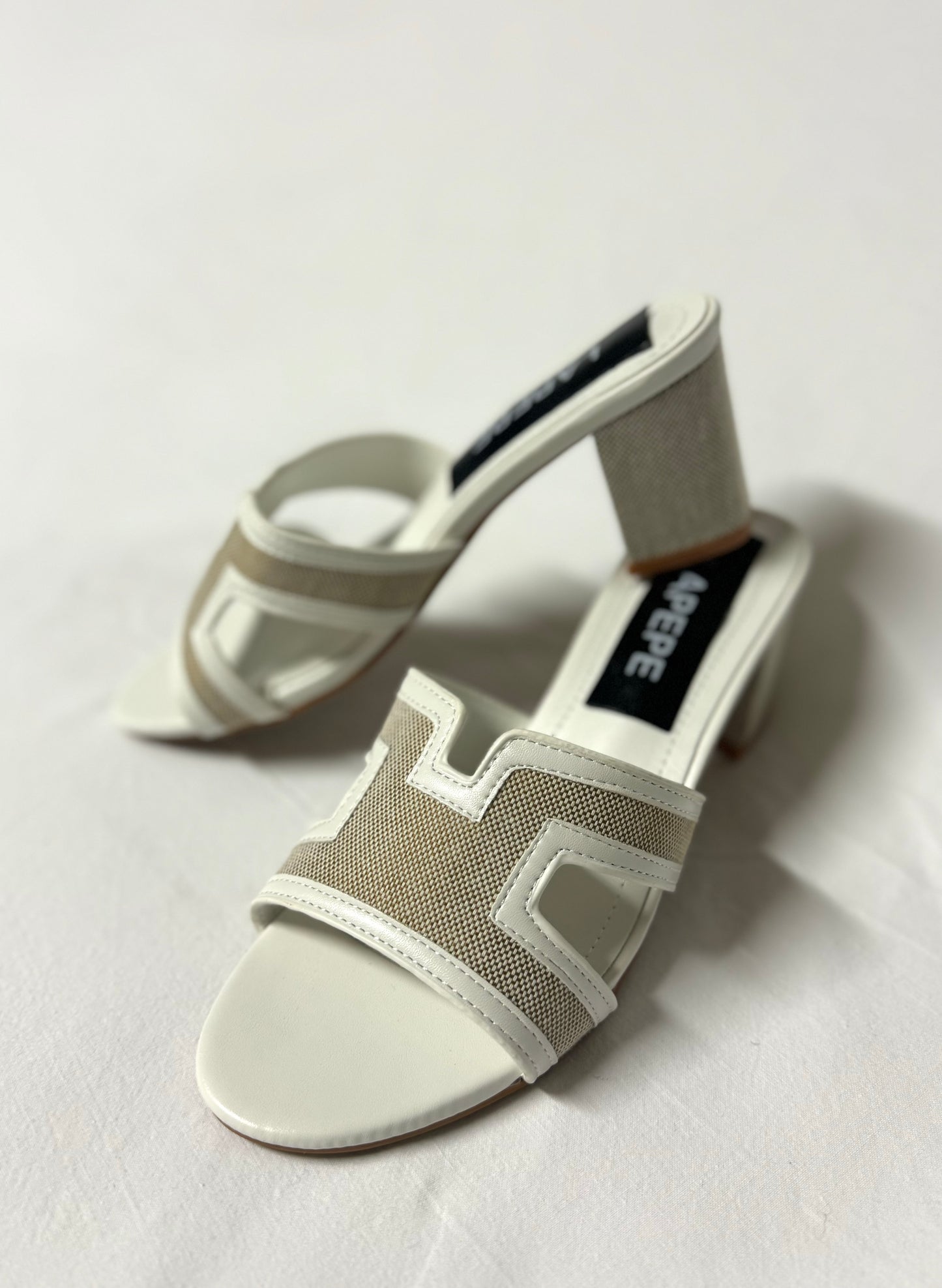 Sandali Herm White tacco 8cm