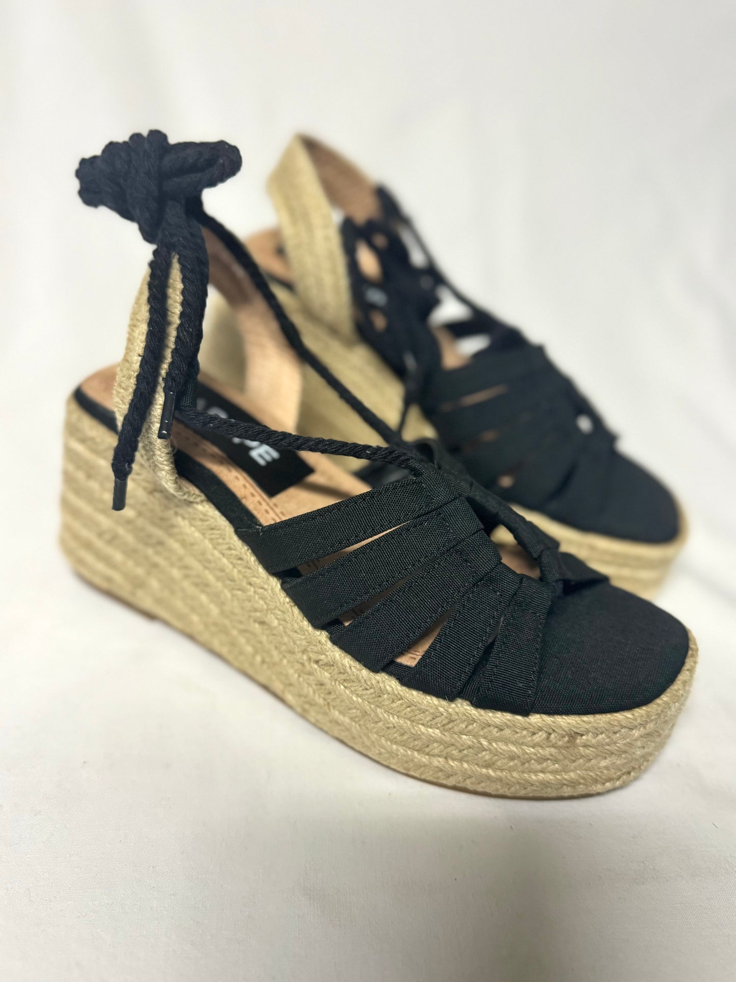 Espadrillas Nera con Lacci