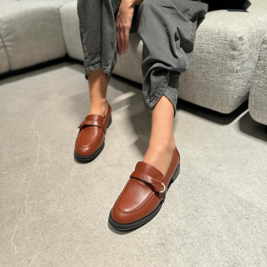 Mocassino Nora NewYork Pelle Marrone