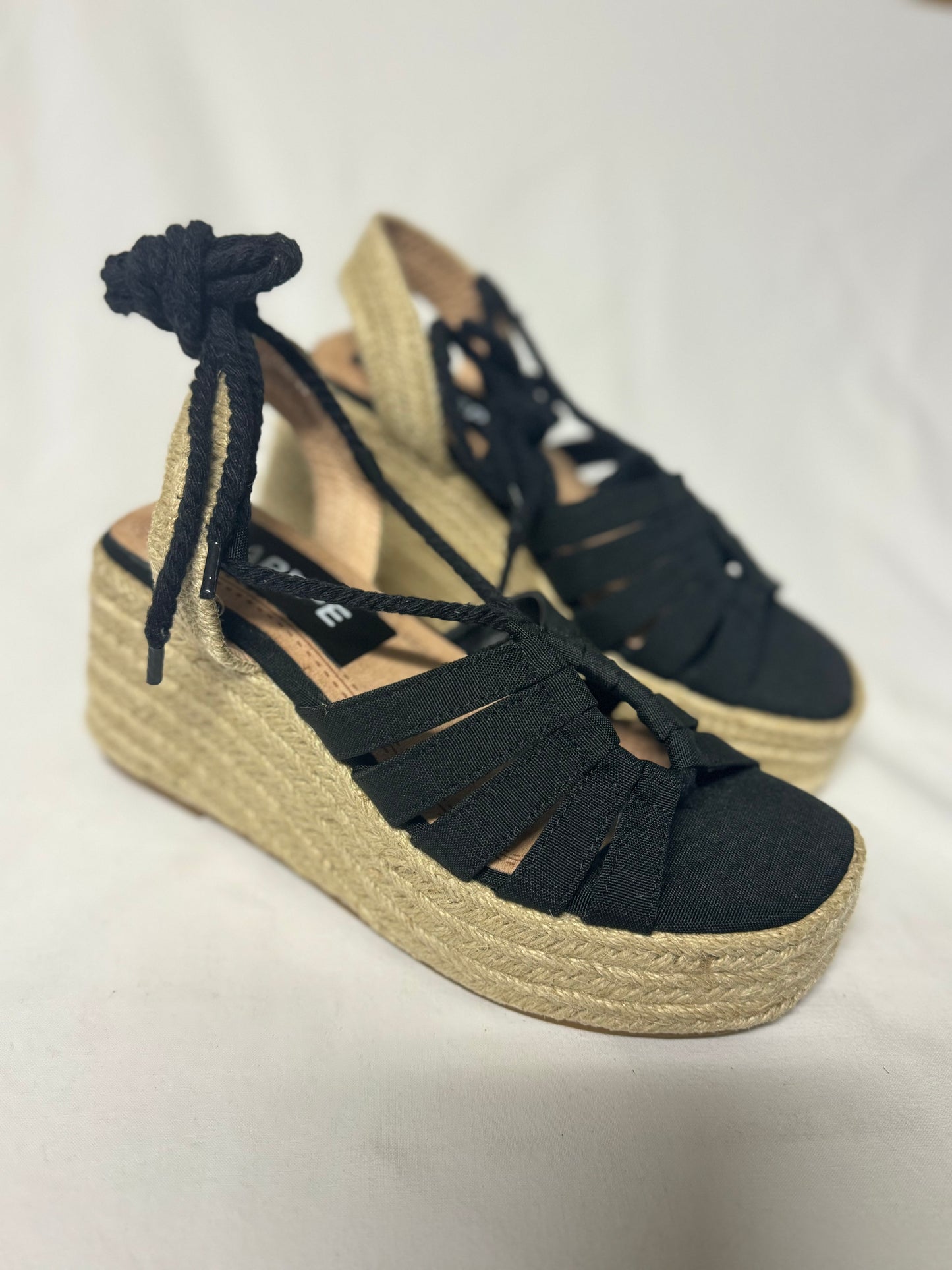 Espadrillas Nera con Lacci