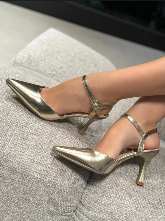 Slingback Isabel Gold