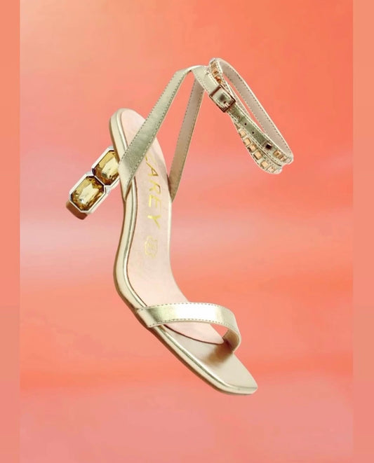 Sandali Azarey Gold Tacco Gioiello