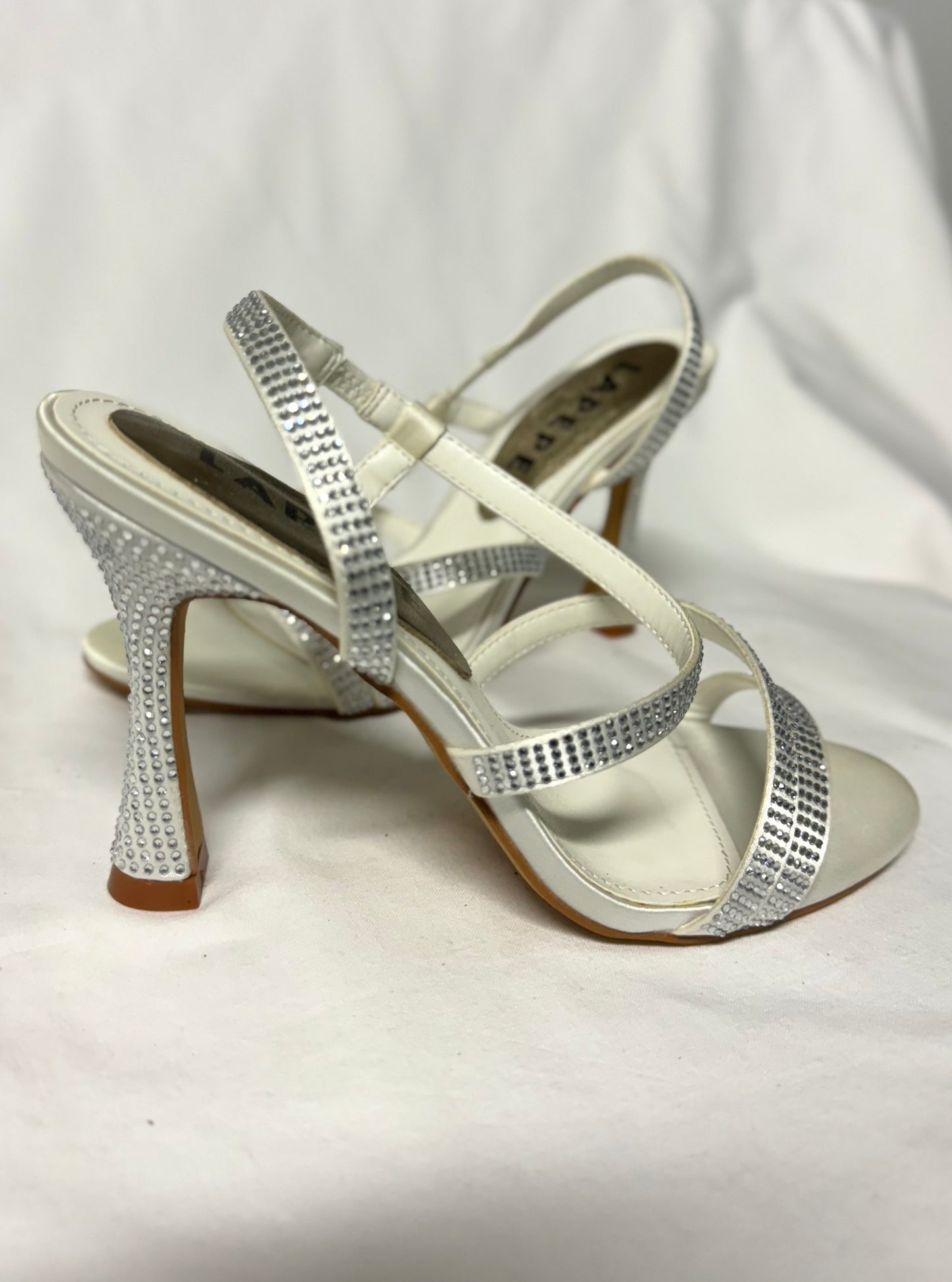 Sandali Con Strass Bianco