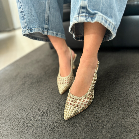 Slingback Positano Gold
