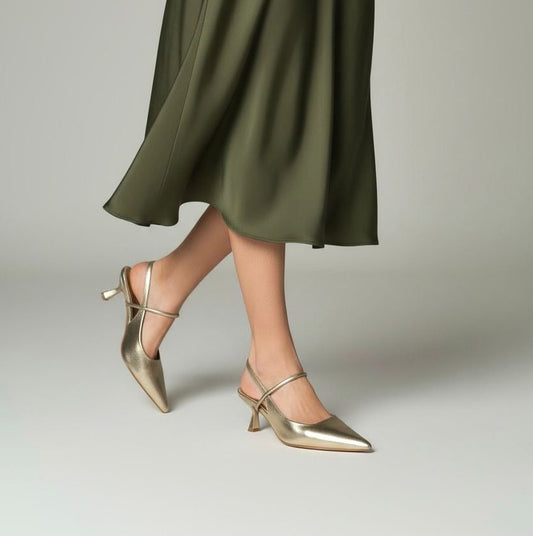 Slingback Flavia Gold
