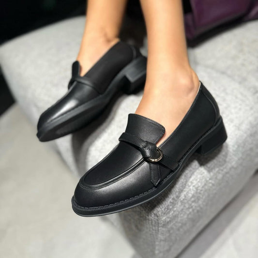 Mocassino Nora NewYork Pelle Nero