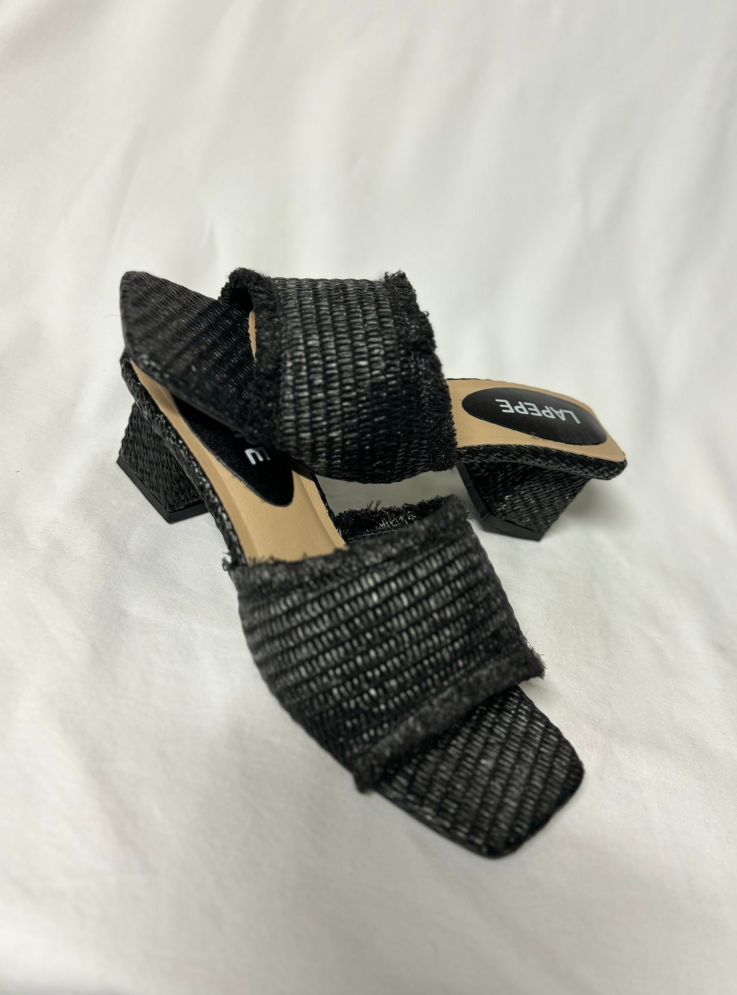 Sandali Paglia Nero