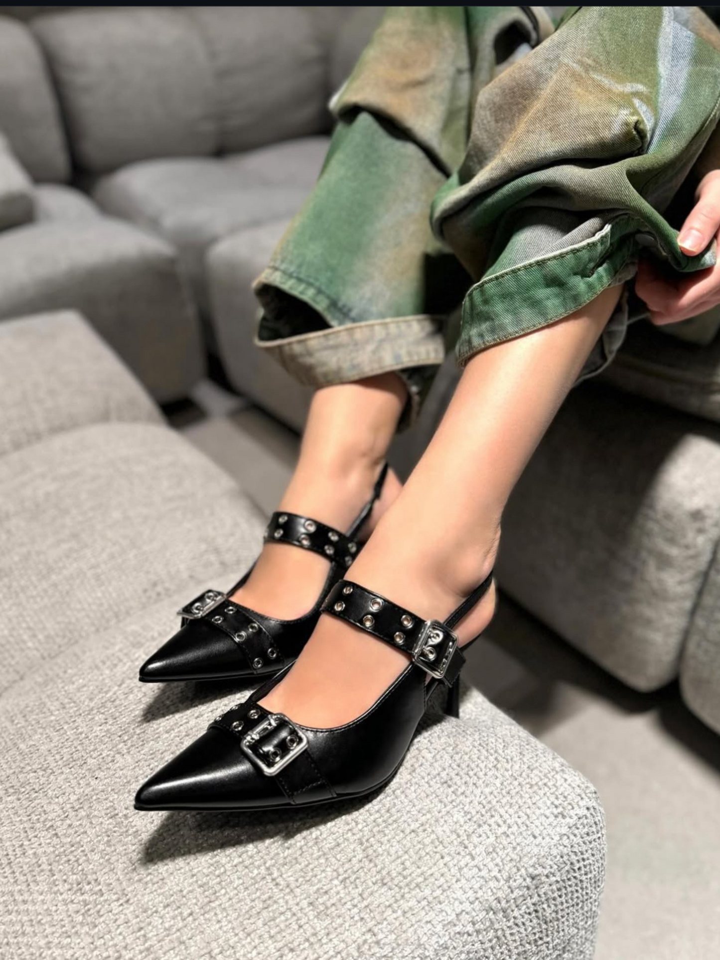 Slingback Alicia Black