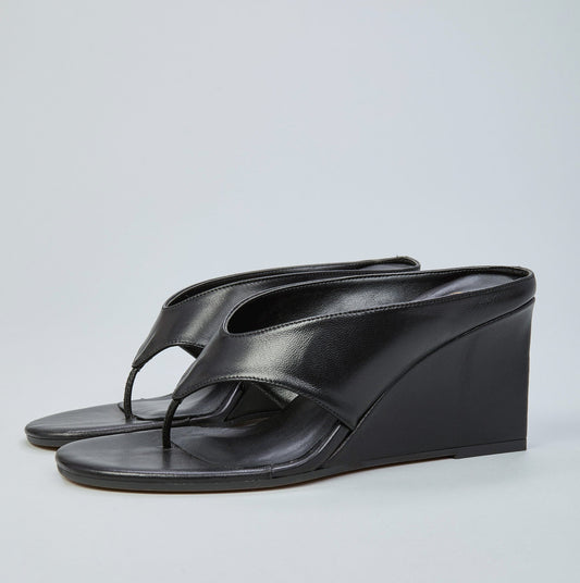Sandali Sabot Ovyè Pelle Nero
