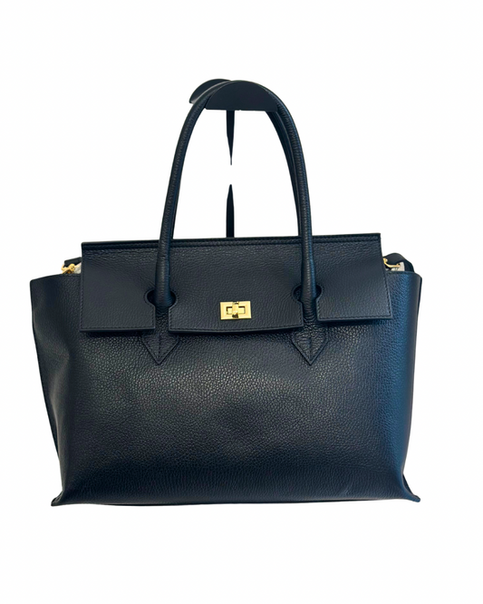 Borsa Herm Vera Pelle Black