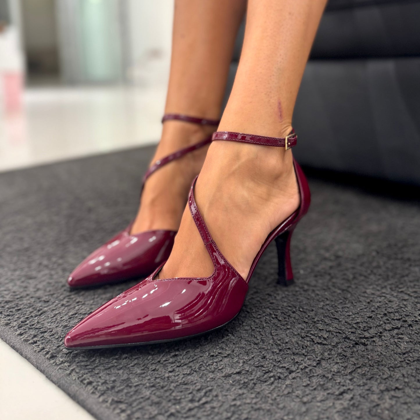 Decolletè Ovyè Vernice Bordeaux