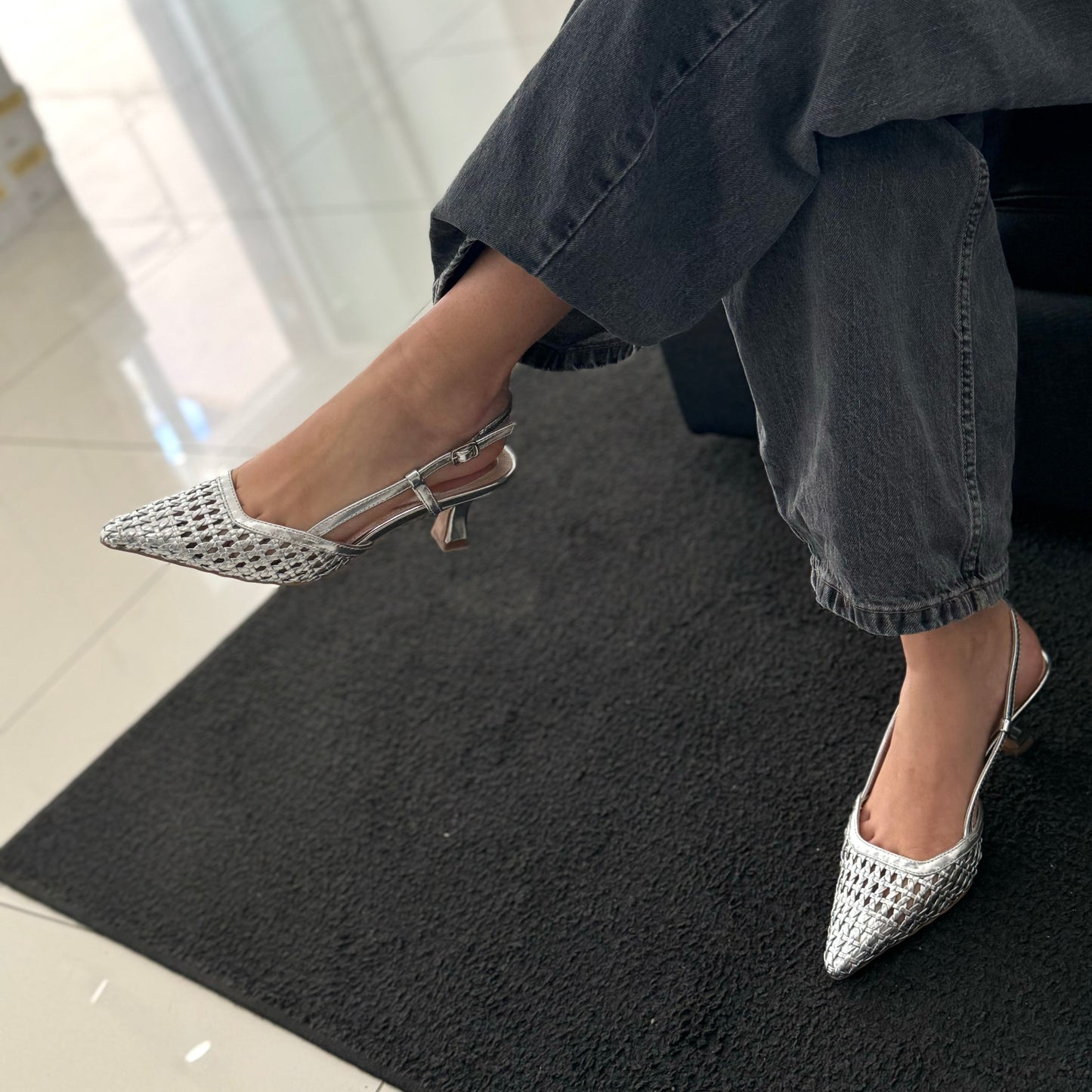 Slingback Margherita Silver