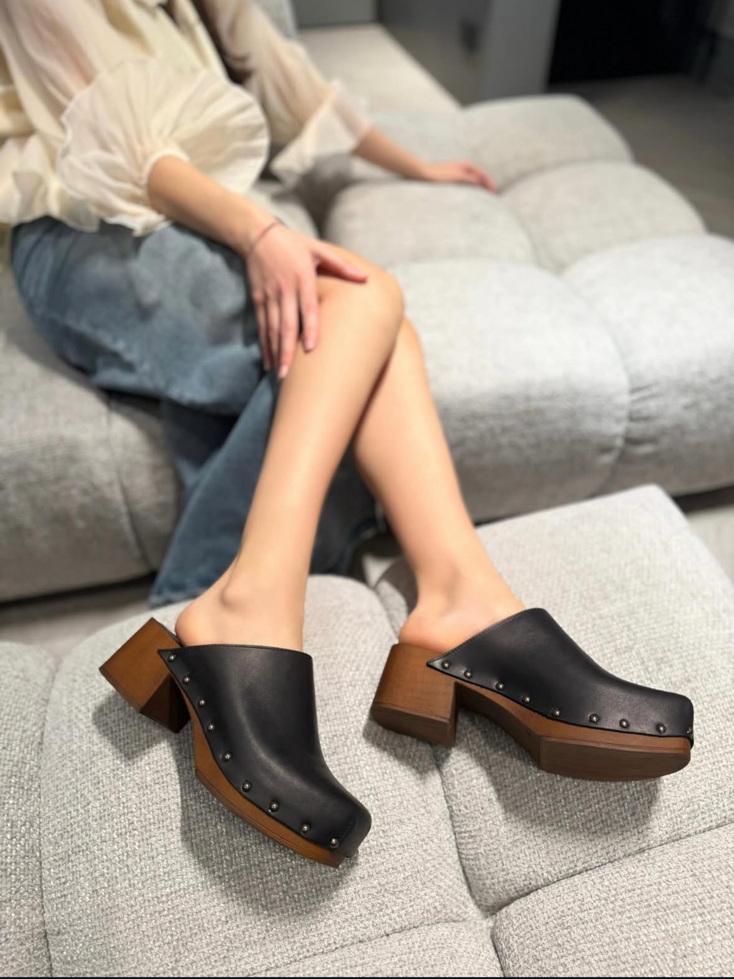 Sabot Marradini Shoes Pelle Nero