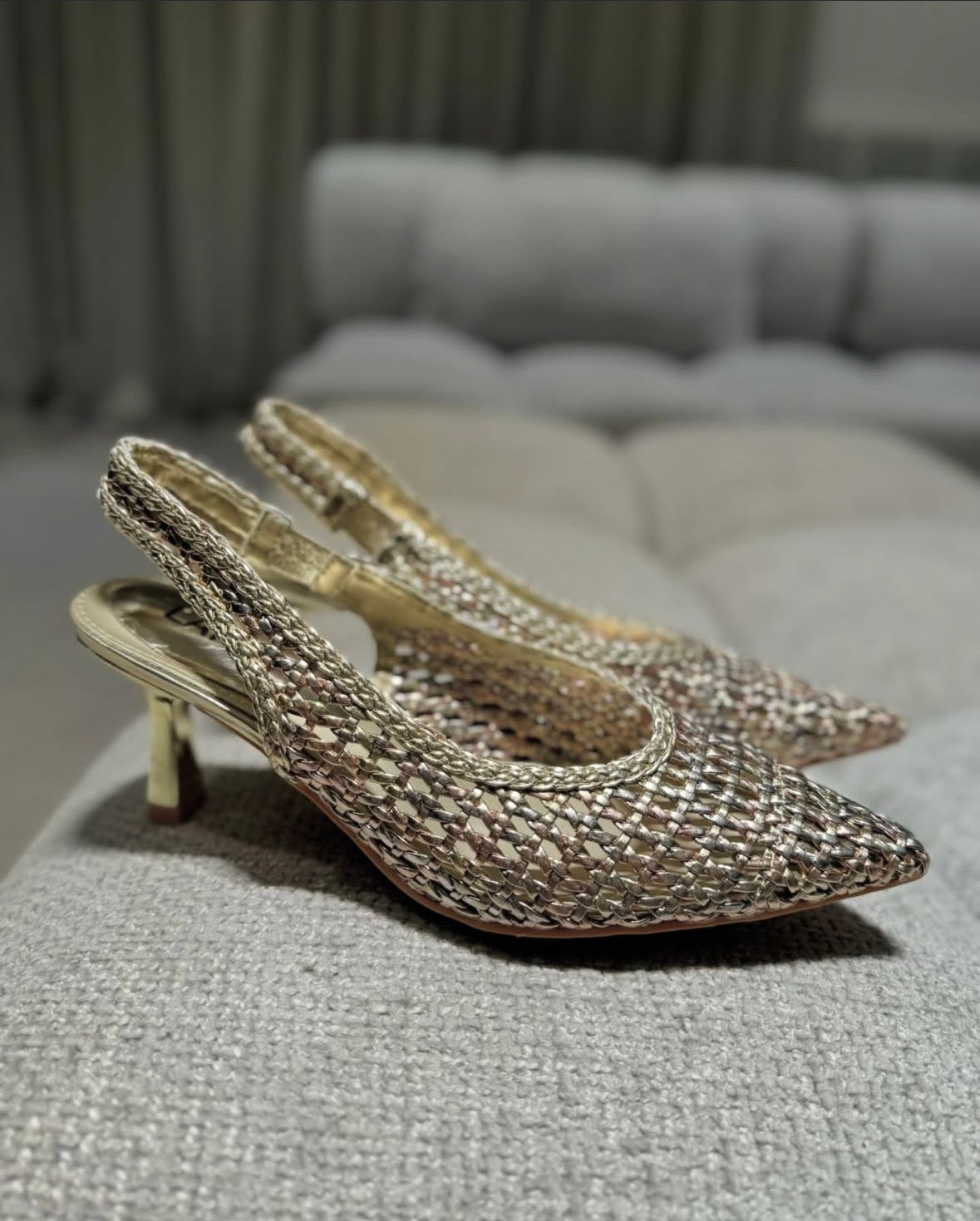 Slingback Nina Gold