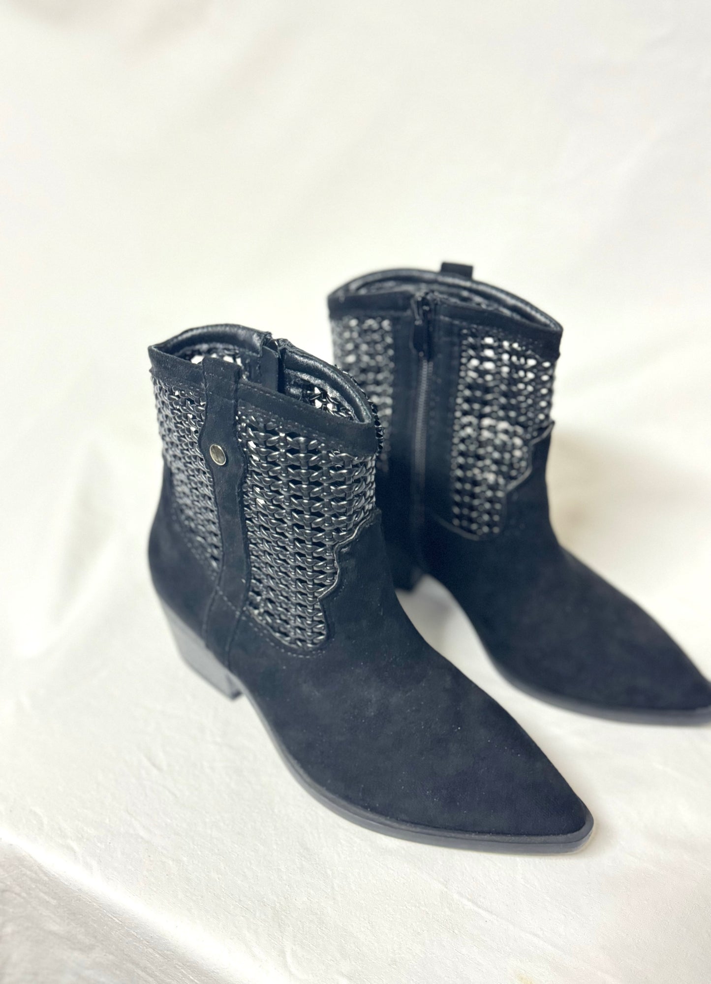 Texano Basso Nero tacco 5cm