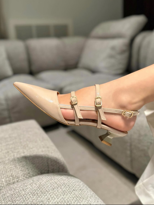 Slingback Lucrezia D’Altavilla Nude con Cinturini