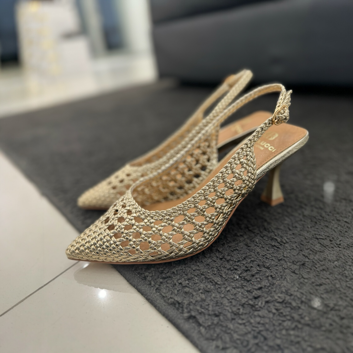 Slingback Positano Gold