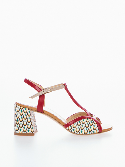 Sandali Shanti Ovyè Burro-Rosso-Nude