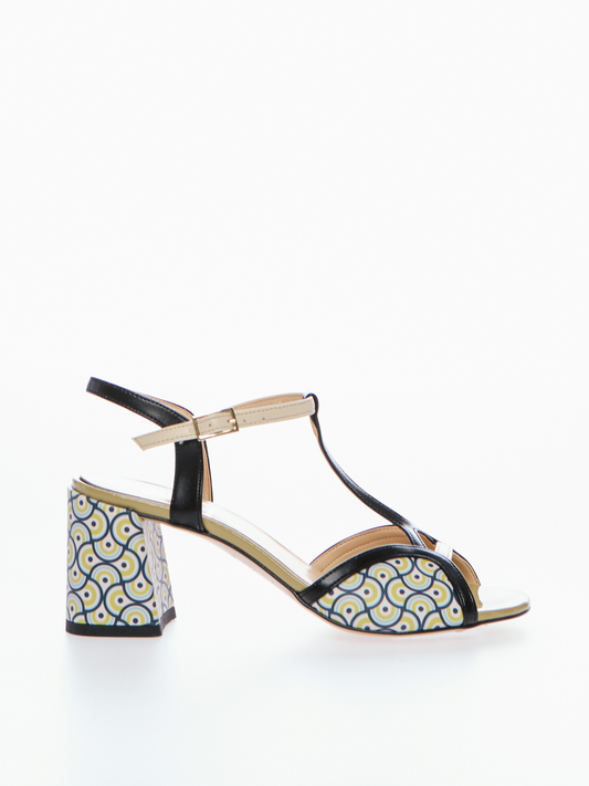 Sandali Shanti Ovyè Blu-Nero-Beige