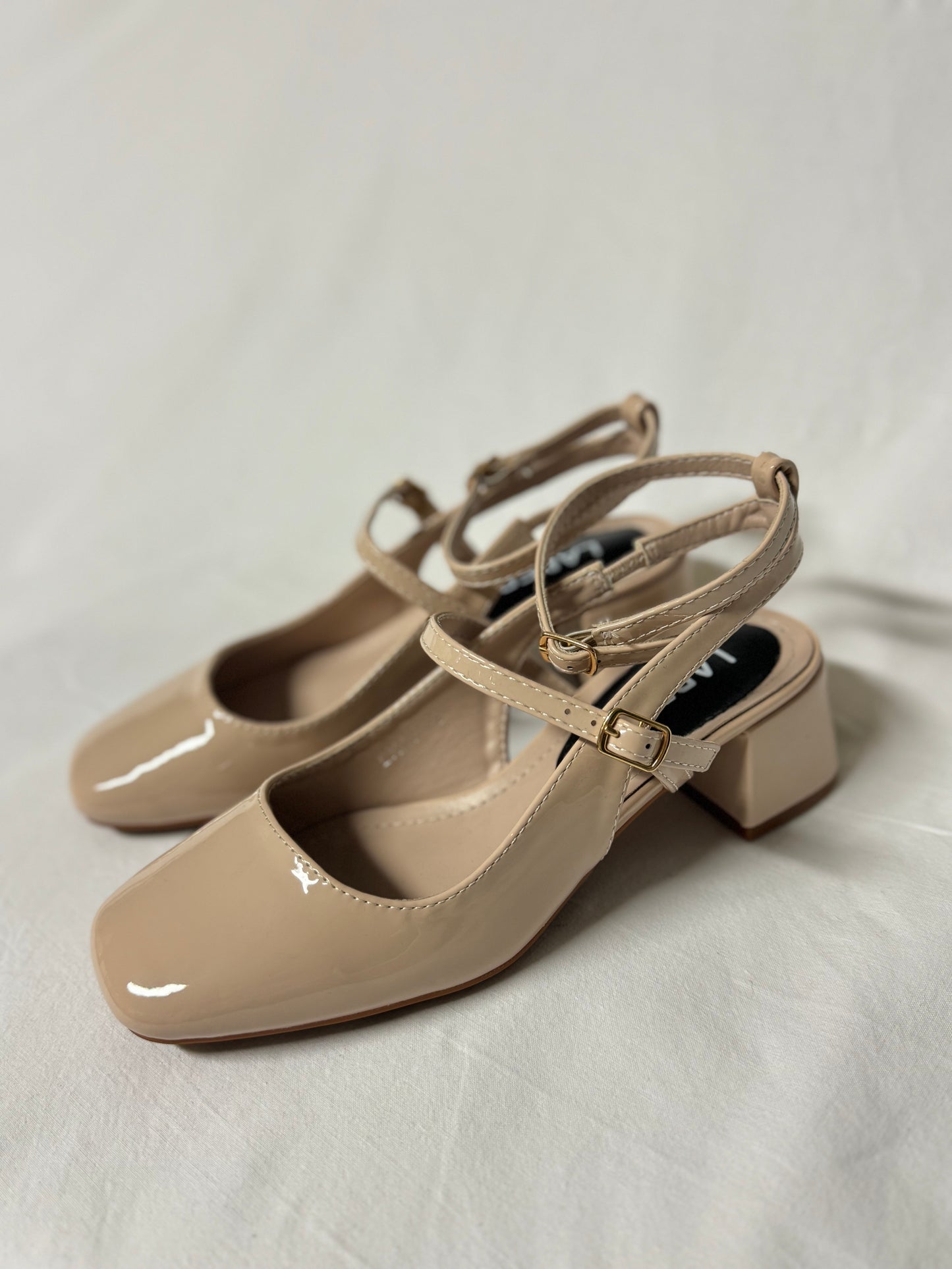 Mary Jane Vernice nude tacco 5cm