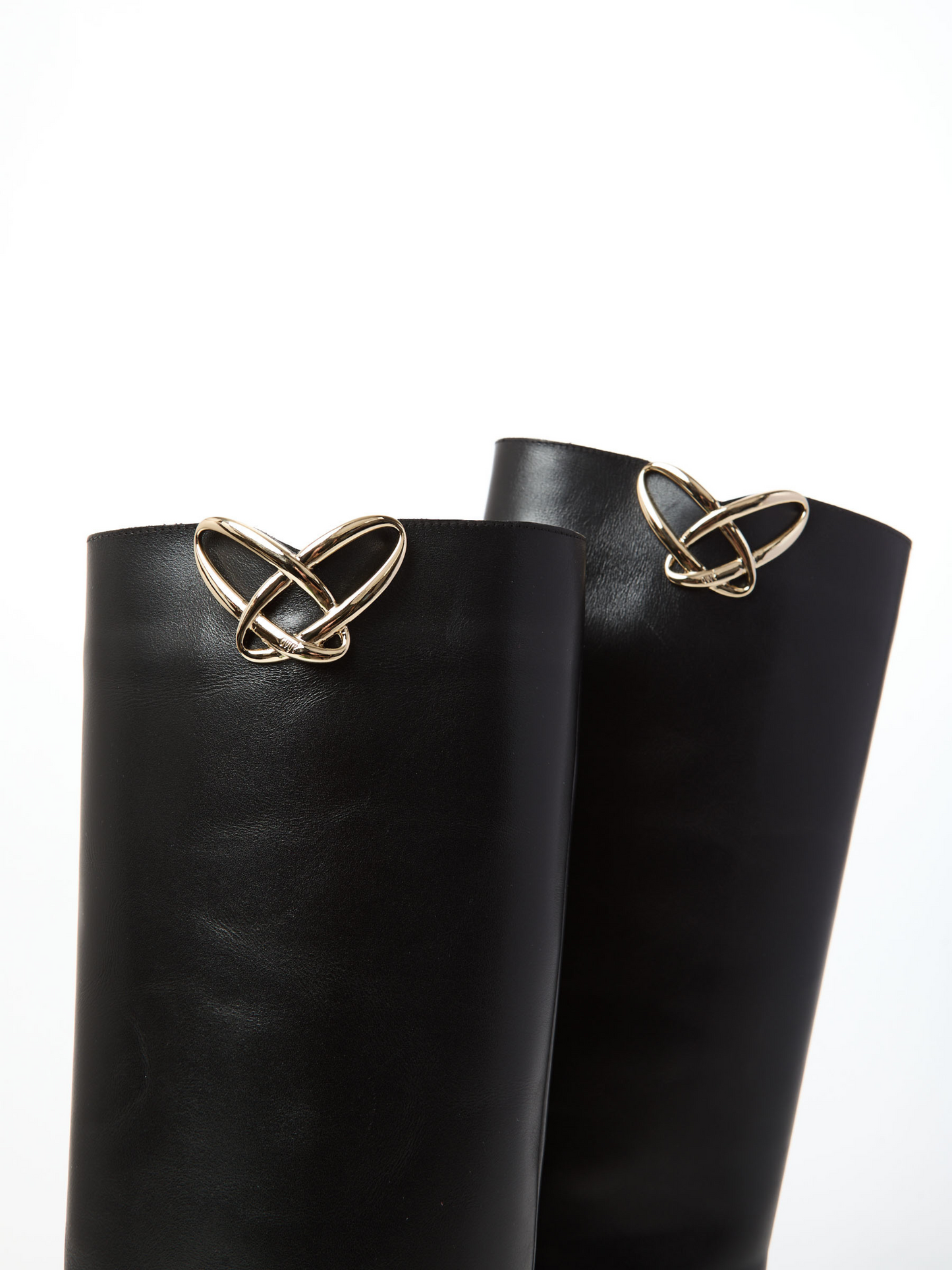 Stivale in Pelle con Zeppa Interna Ovyè Black