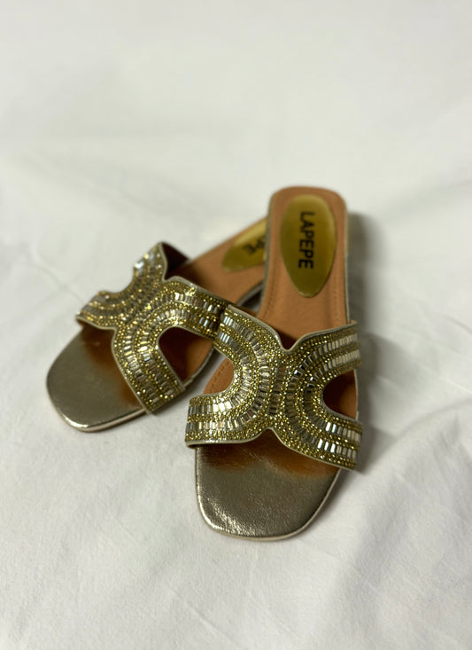 Sandalo Basso Gold modello Herm