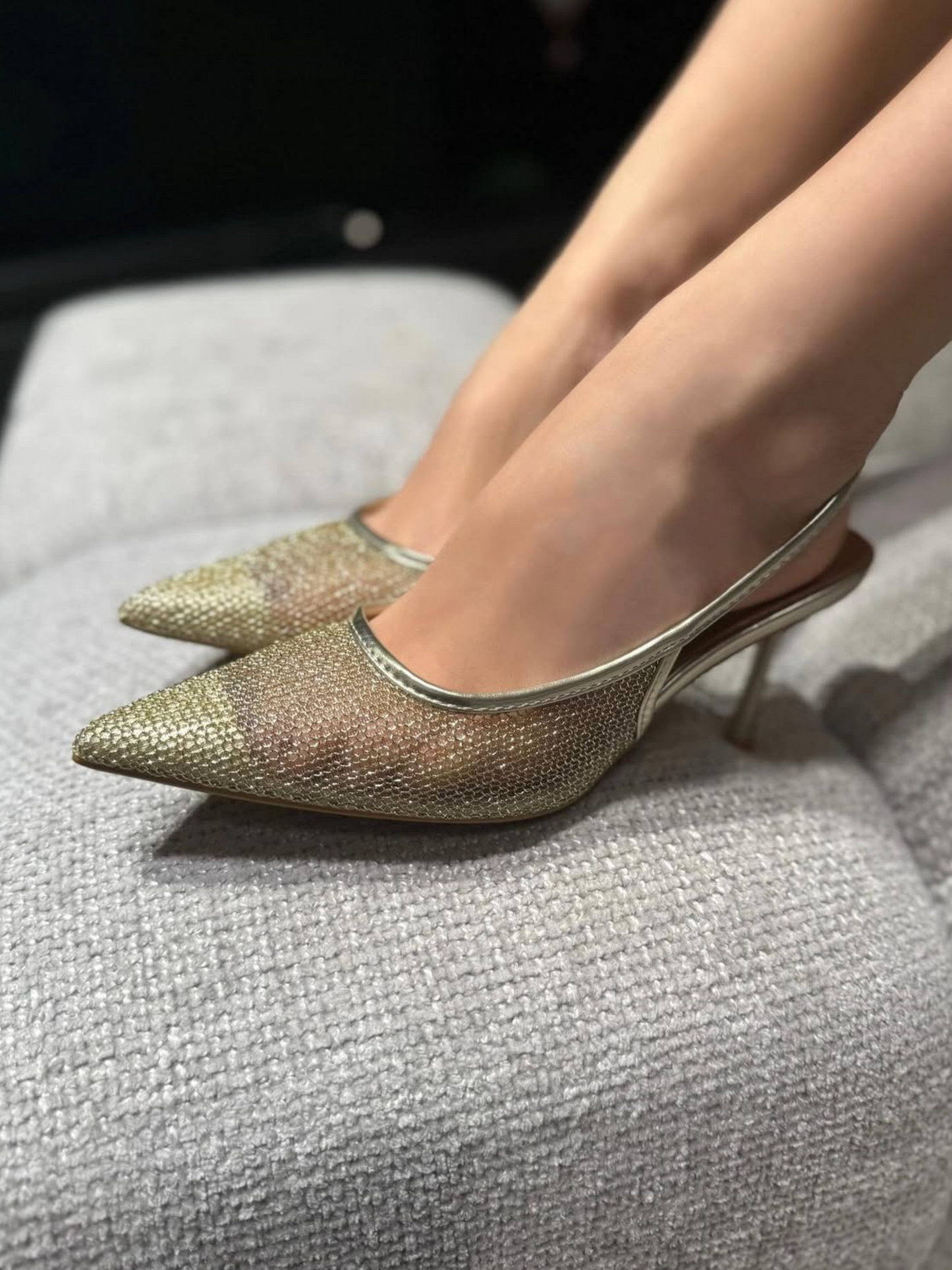 Slingback Luna Gold