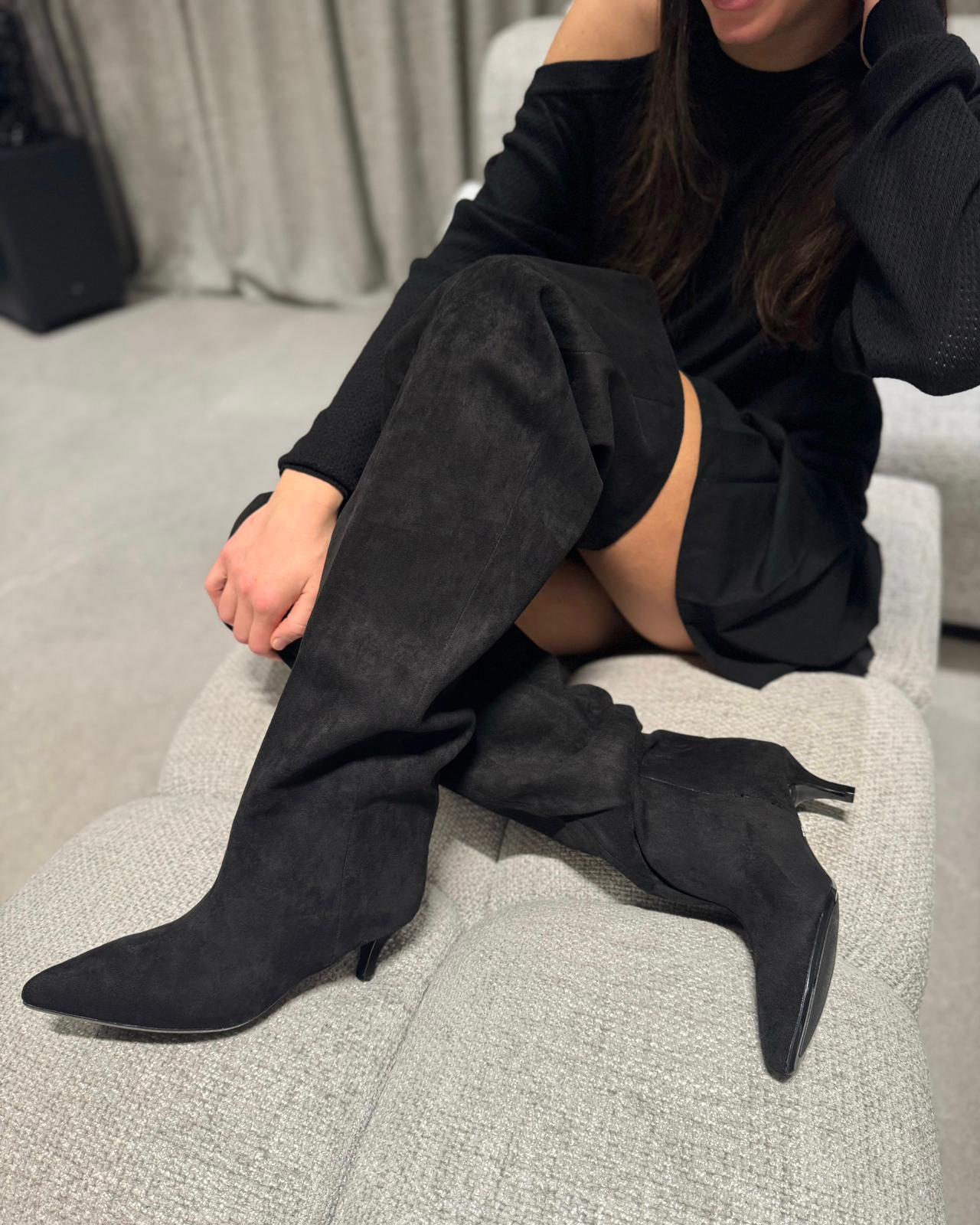 Stivale Rasha Camoscio Black