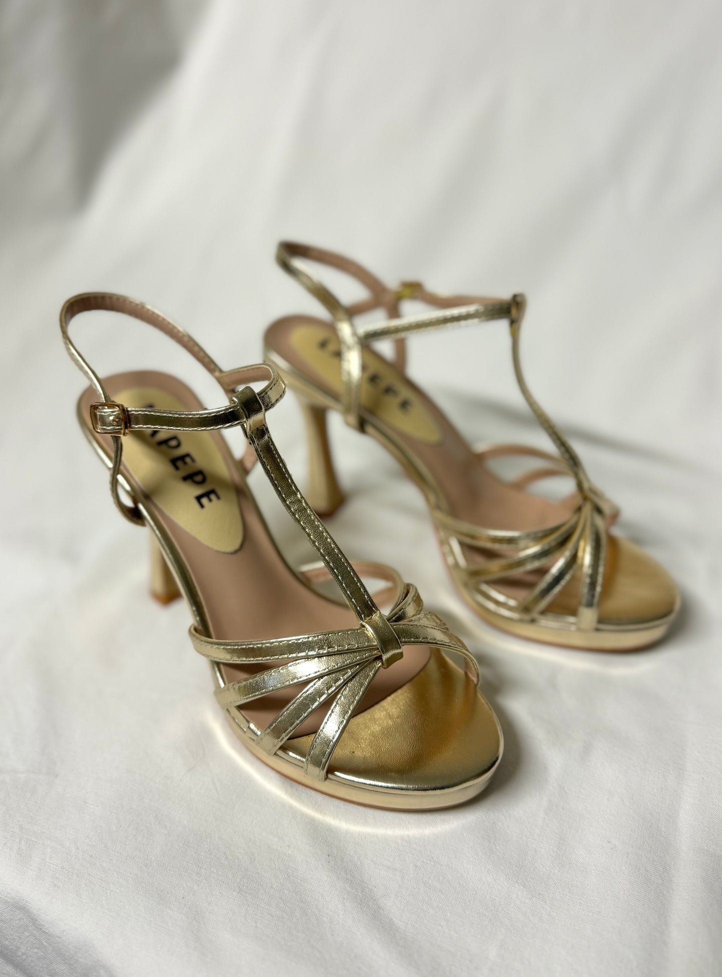 Sandalo con Plateau Oro