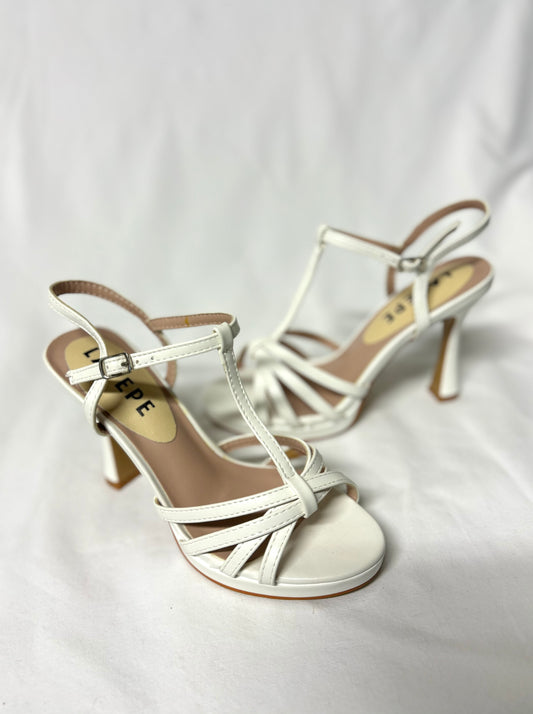 Sandali con Plateau White