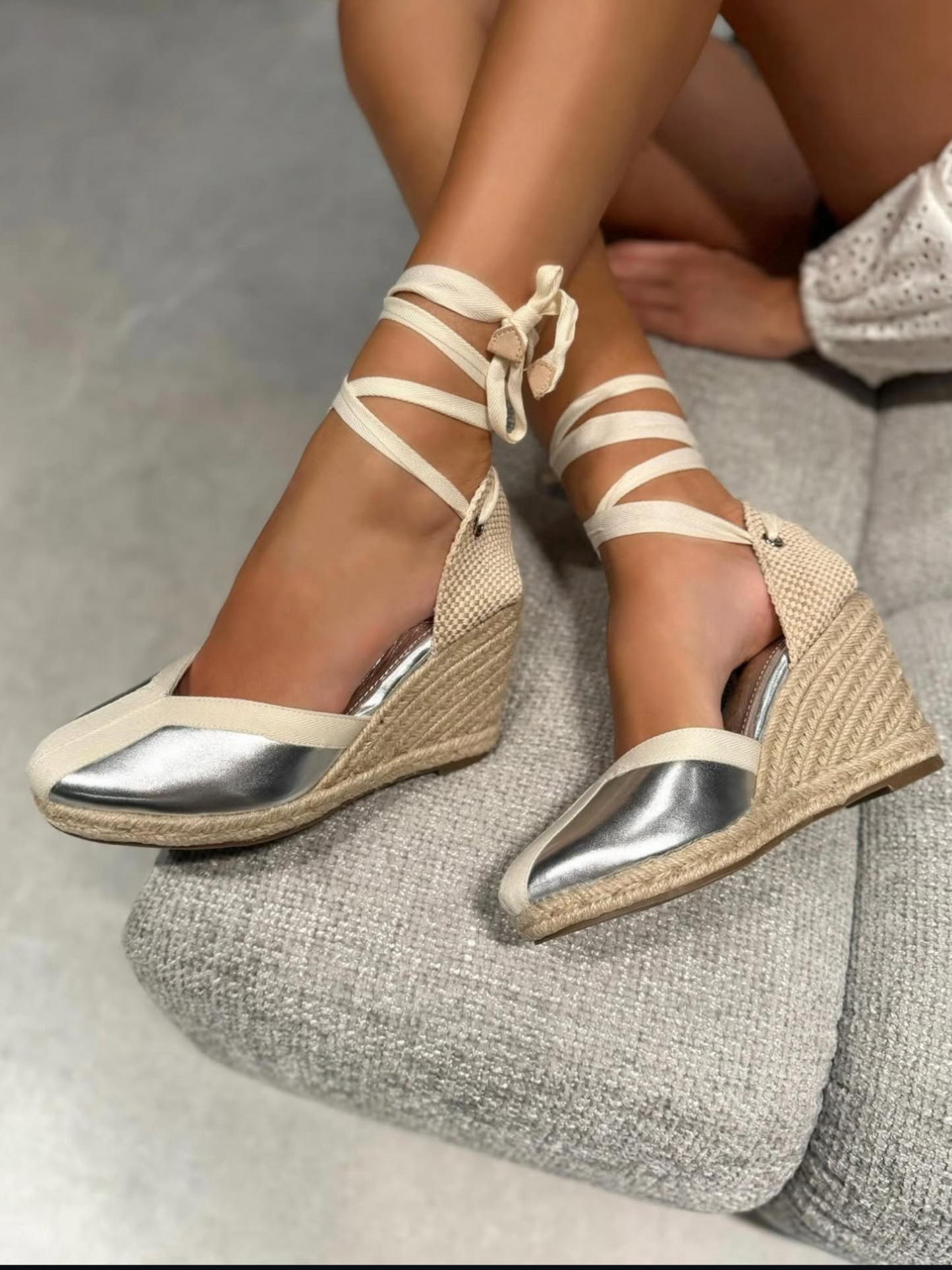Espadrillas Azarey Silver