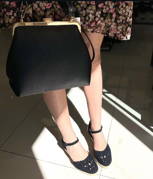 Espadrillas Black tacco 7,5cm