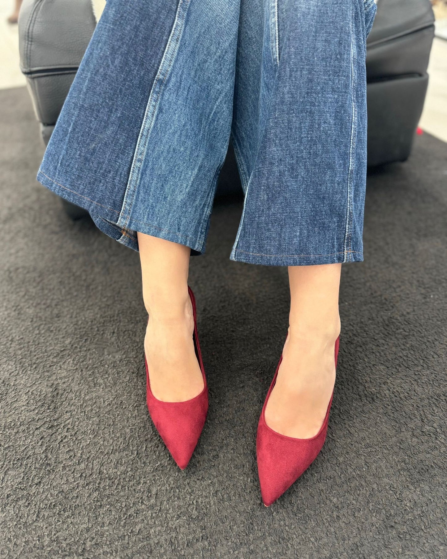 Decolletè H702 Camoscio Wine