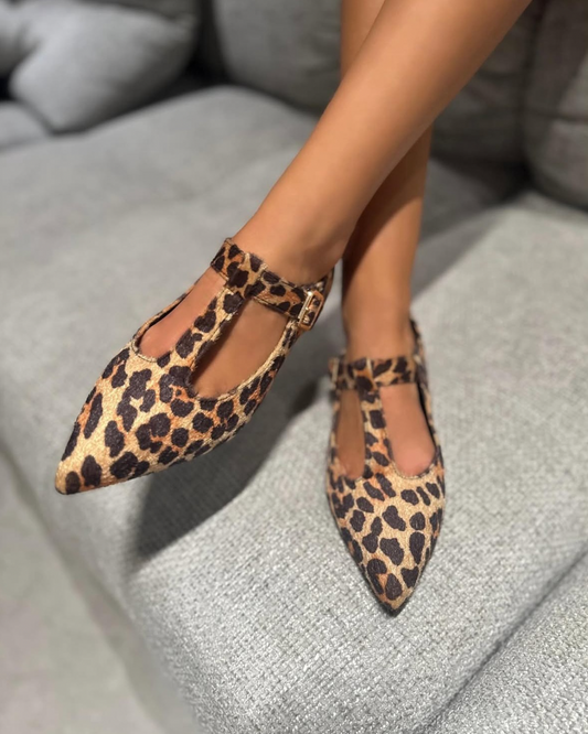 Ballerina Delia Camoscio Leopard